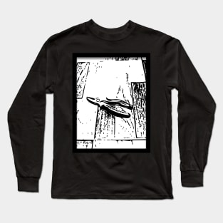 Black and white design pliers on the floor Long Sleeve T-Shirt